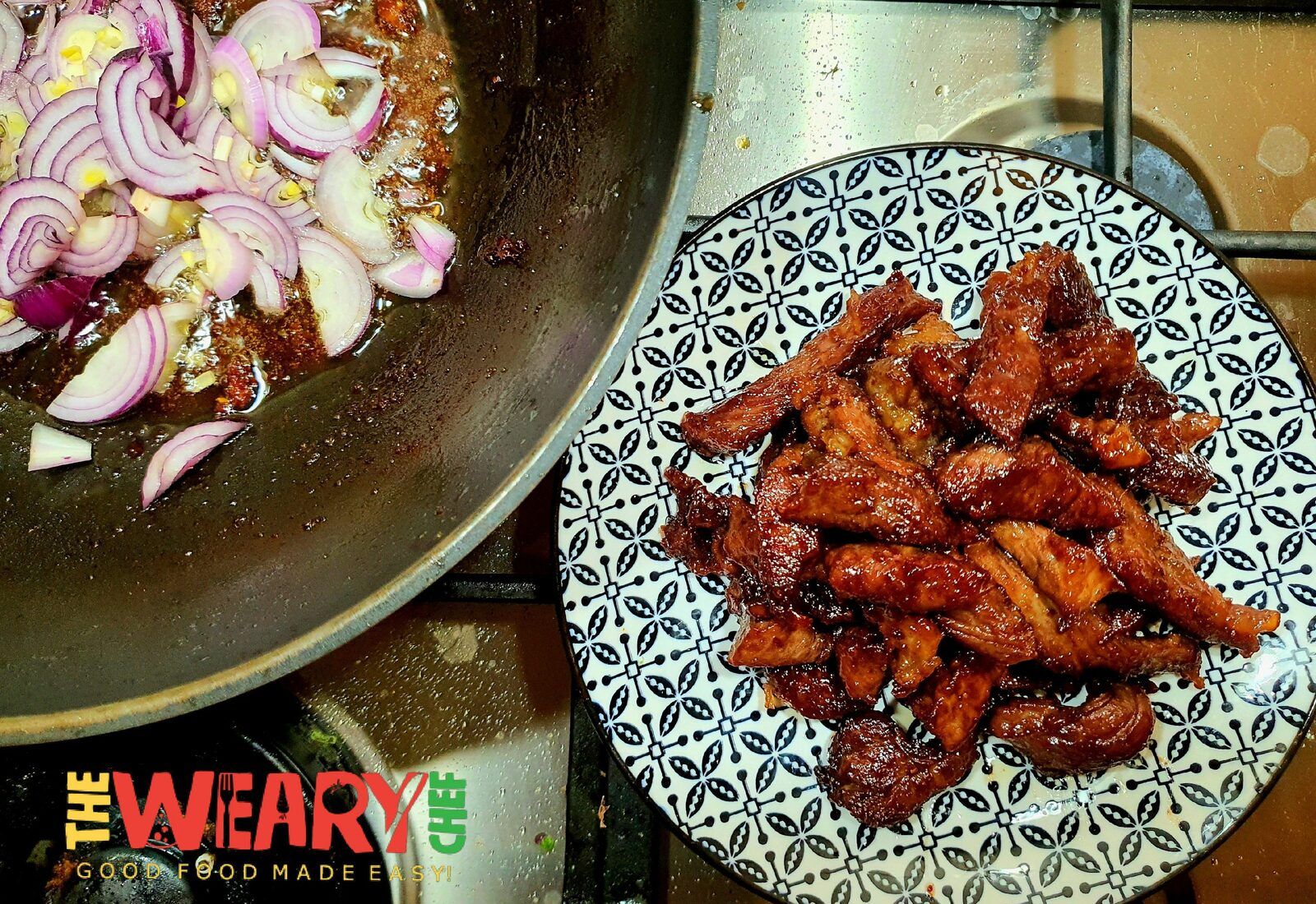 crispy beef slices