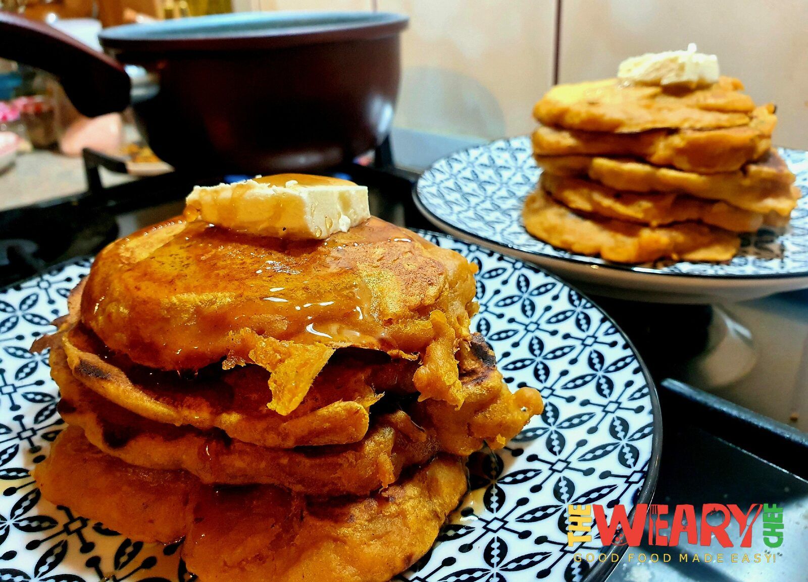 fluffy pumpkin pancakes