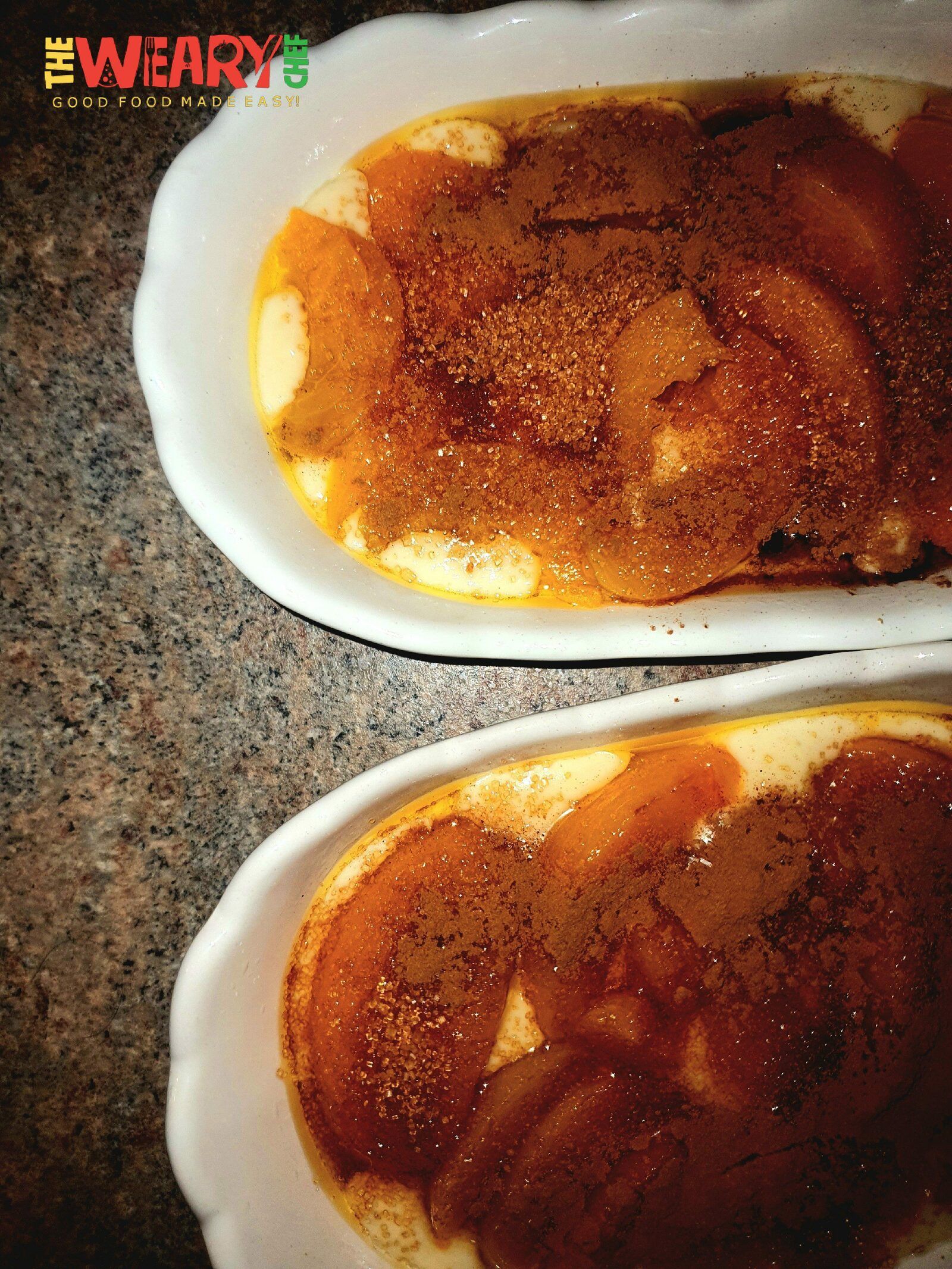 uncooked peach cobbler