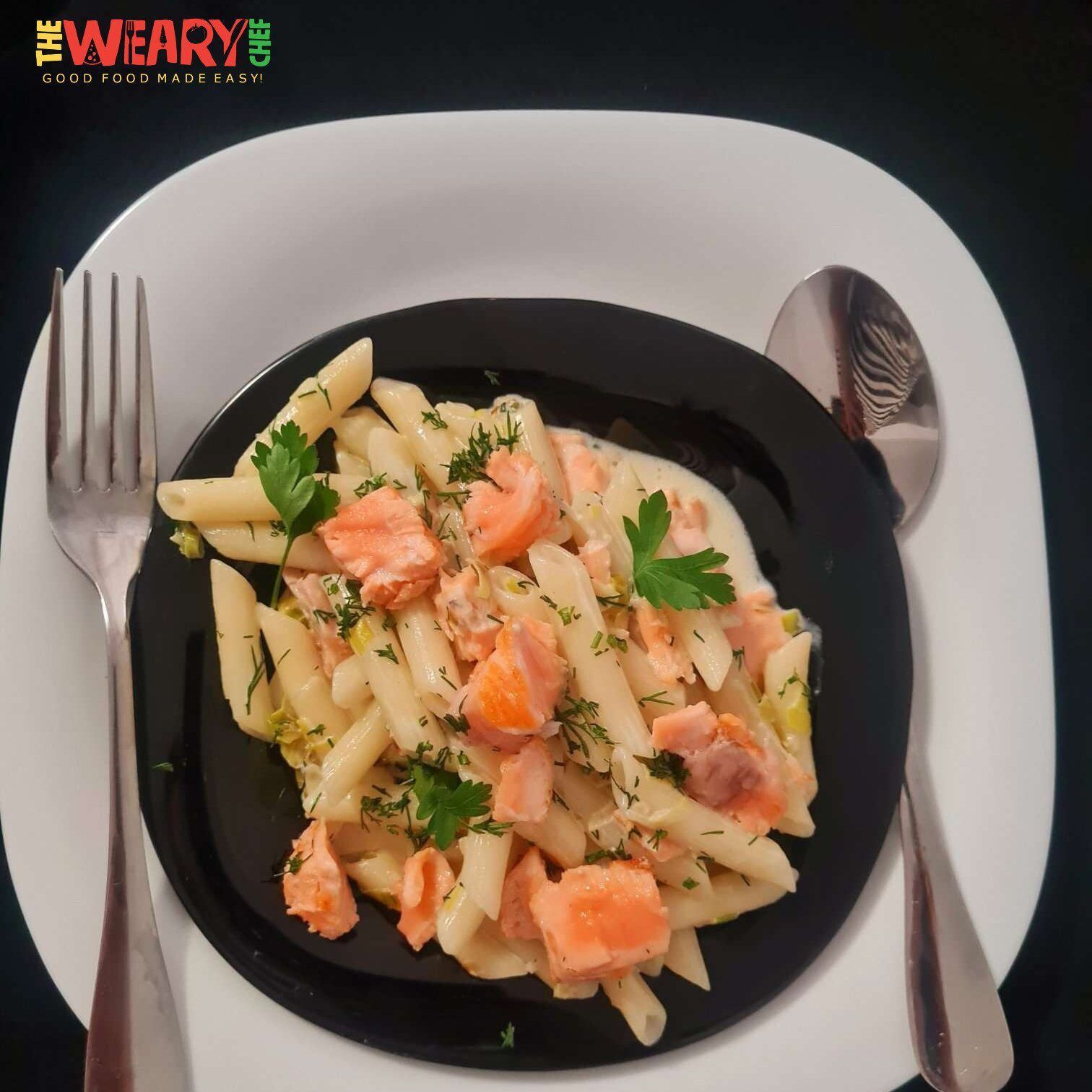 Tasty Salmon Pasta Recipe with Creamy Sauce | Weary Chef