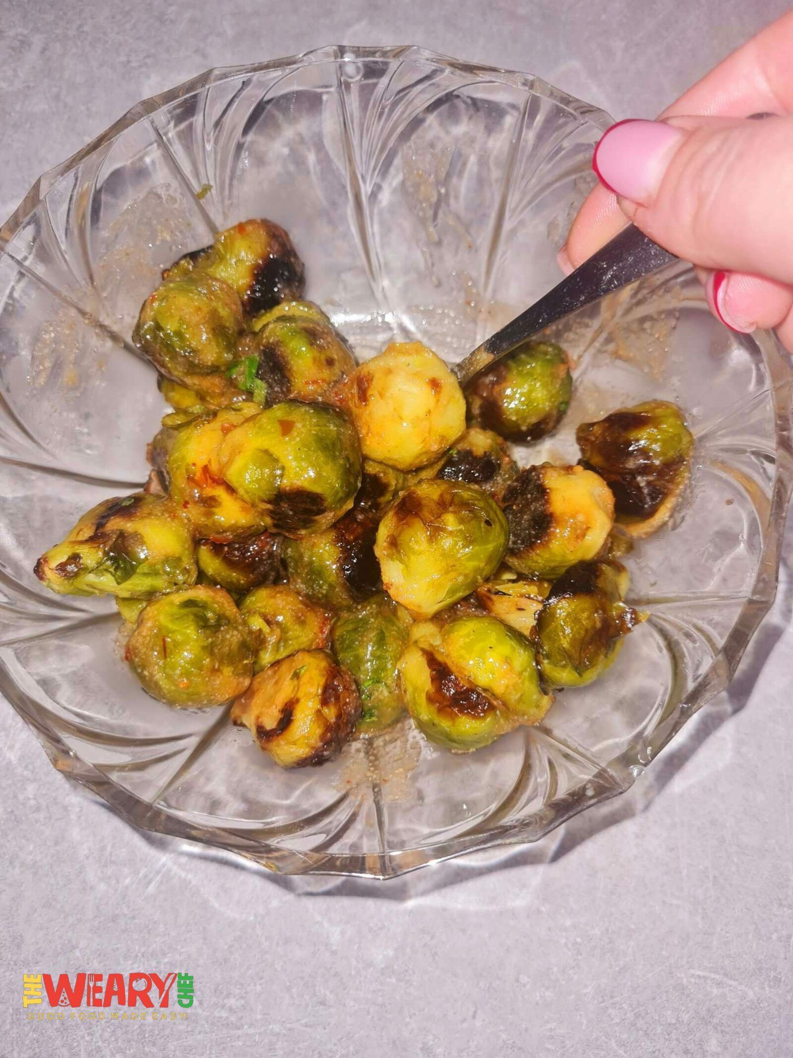 topping the sprouts
