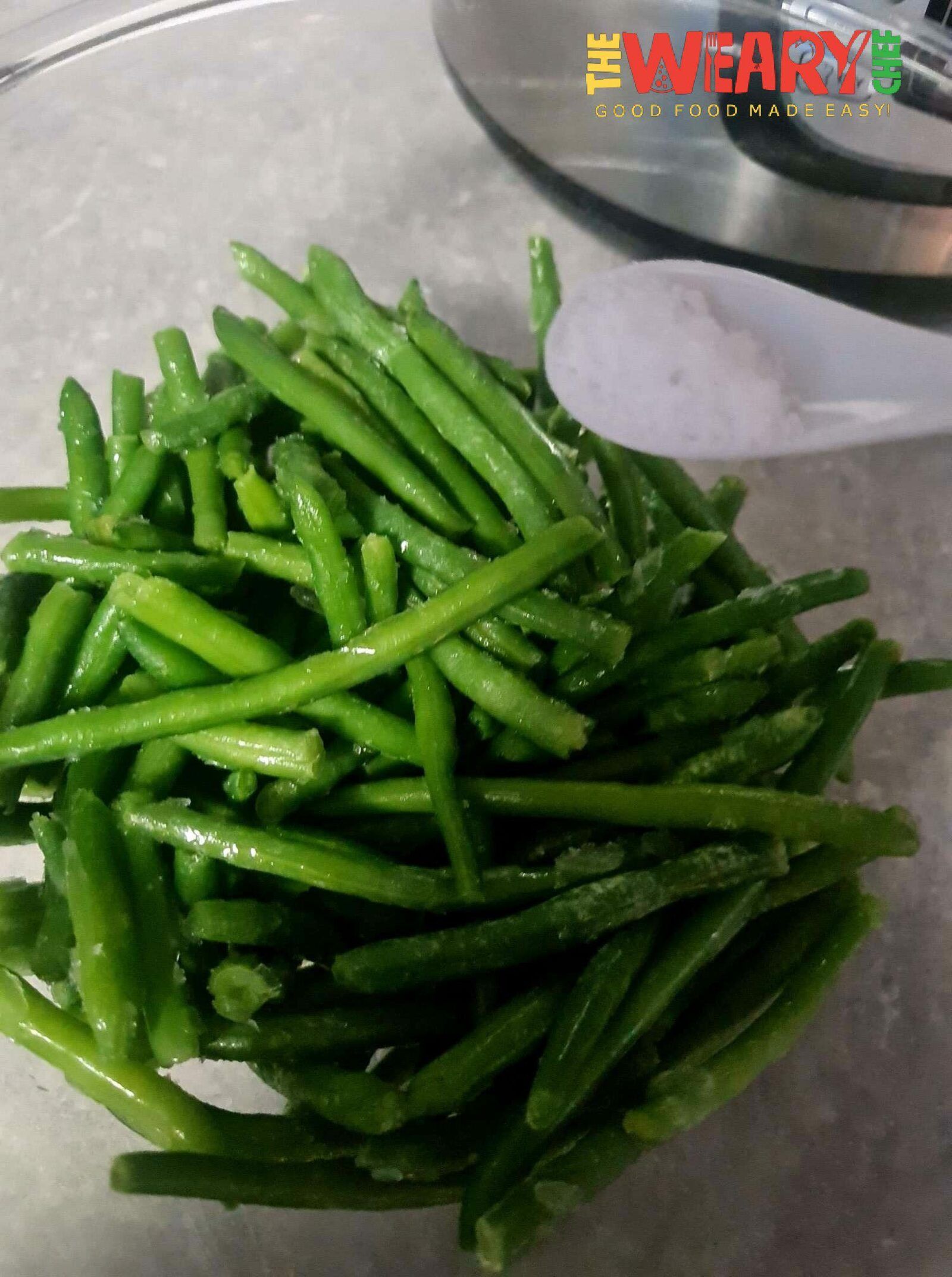 salt over green beans