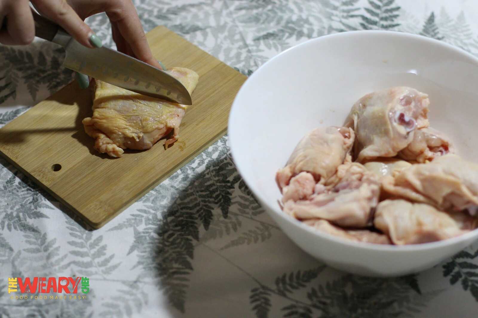 trim the chicken