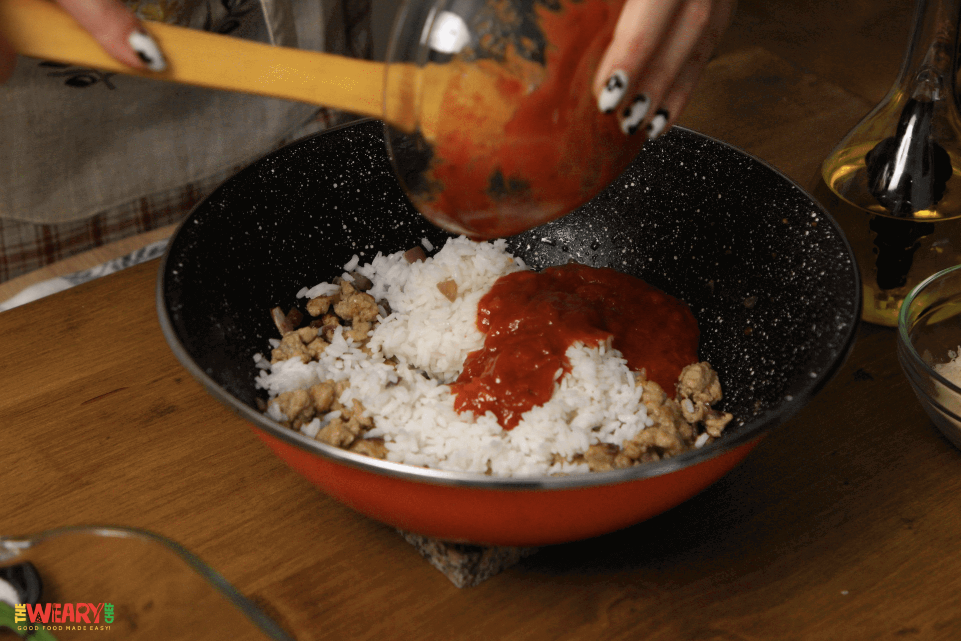 rice and tomatoes