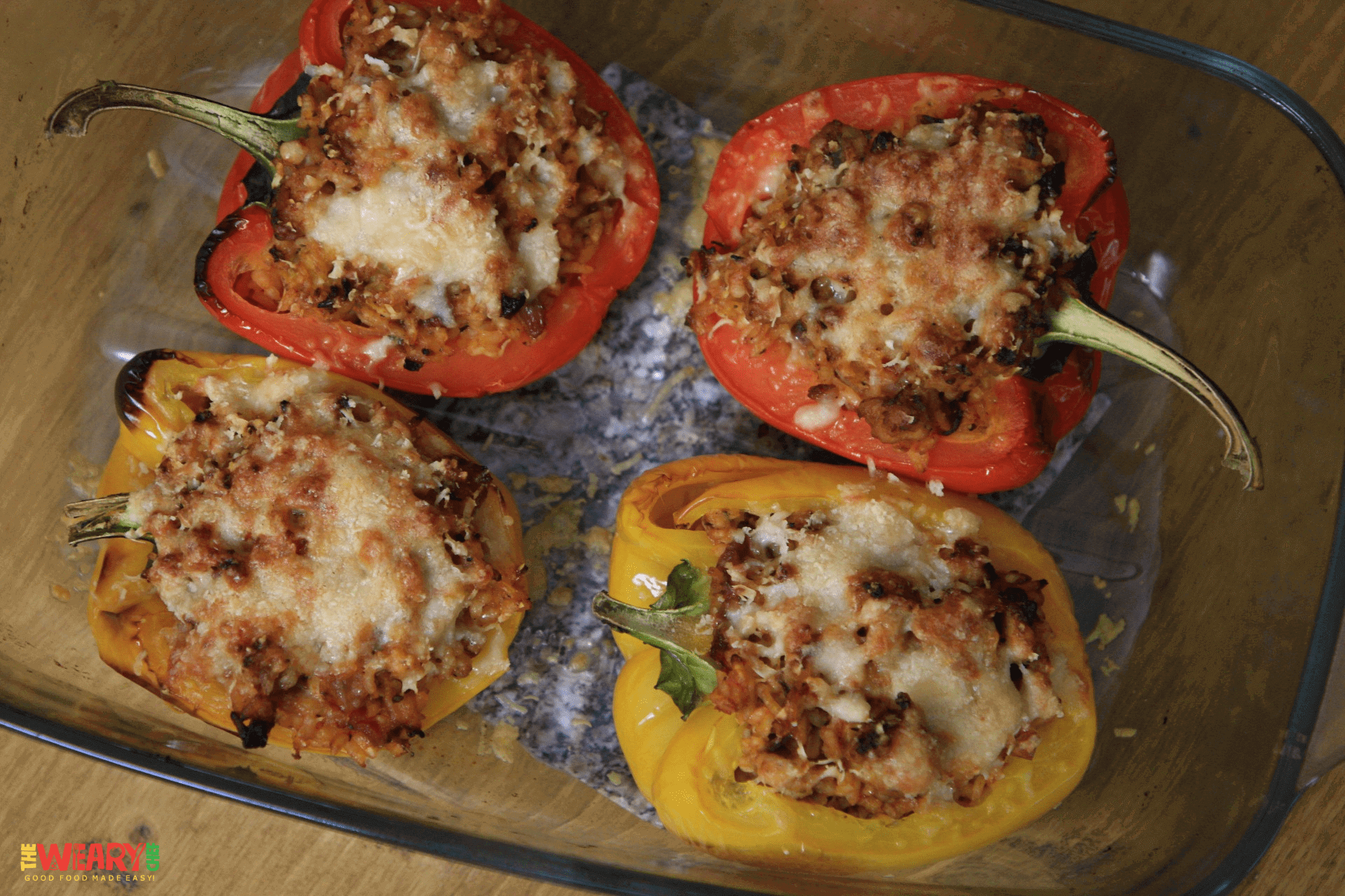 Healthy Ground Turkey Stuffed Peppers 