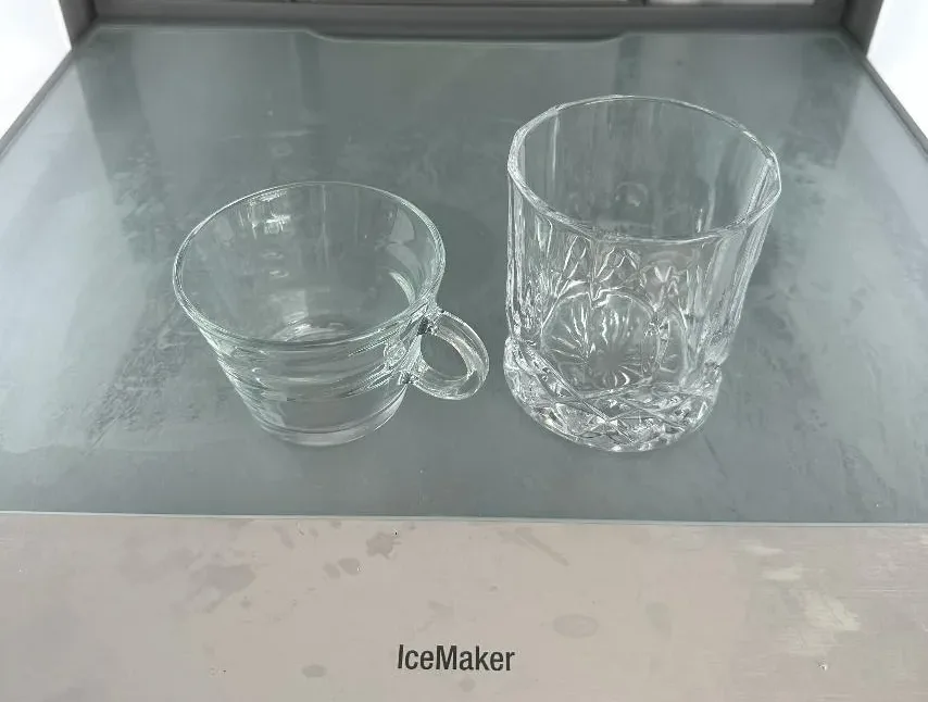 freeze glasses to make affogato