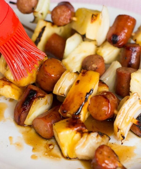 Hawaiian Hot Dog Kebabs are really easy to make, and they taste irresistible!